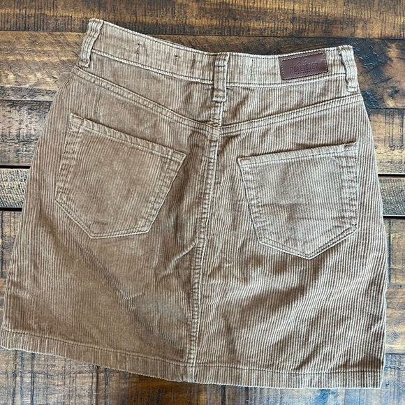 Hollister Brown Corduroy Button-Up Mini Skirt - Picture 3 of 3